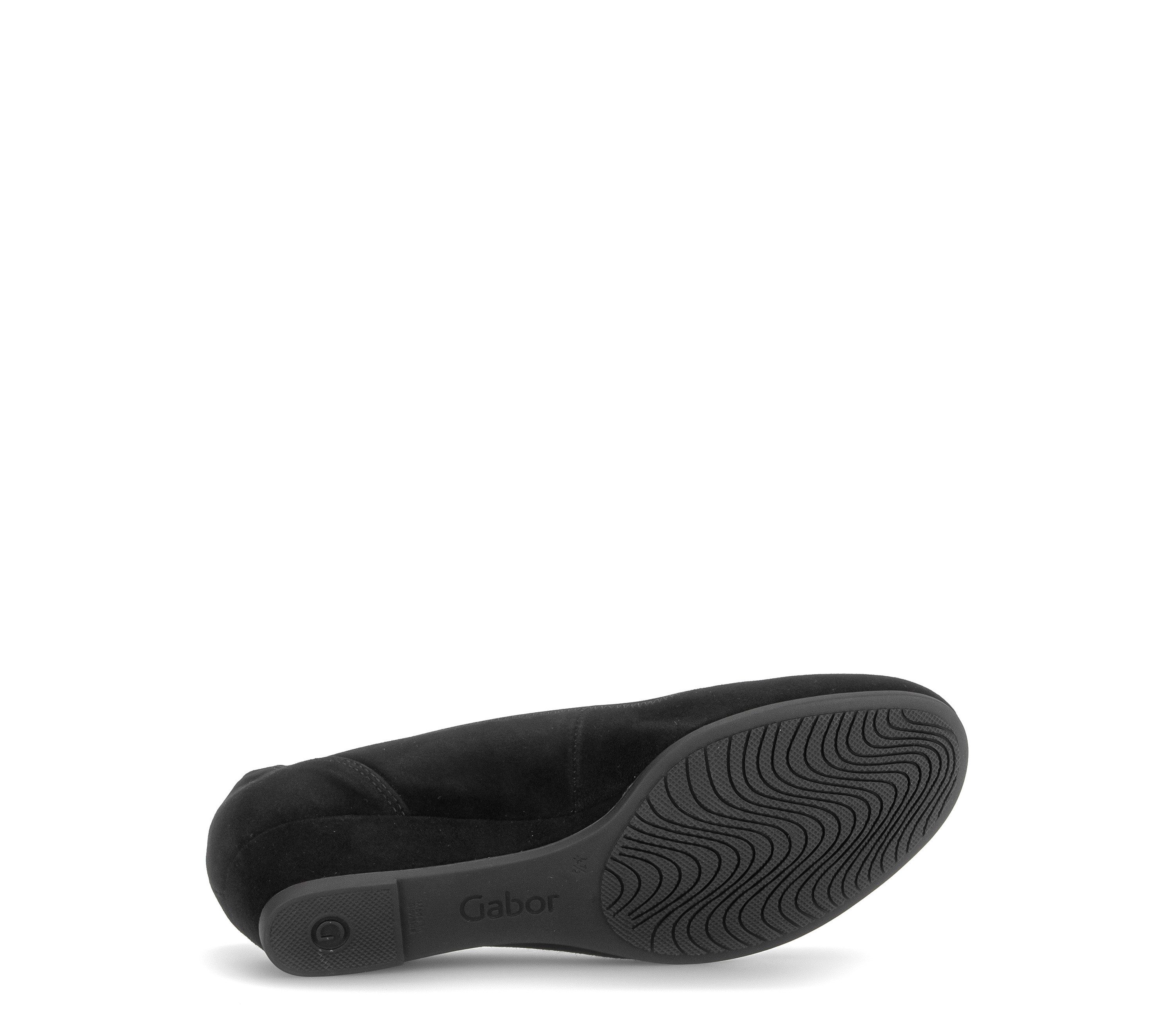 Gabor Pumps Keilabsatz, Businesschuh, komfortabler Elastikeinfass, Weite G (weit)