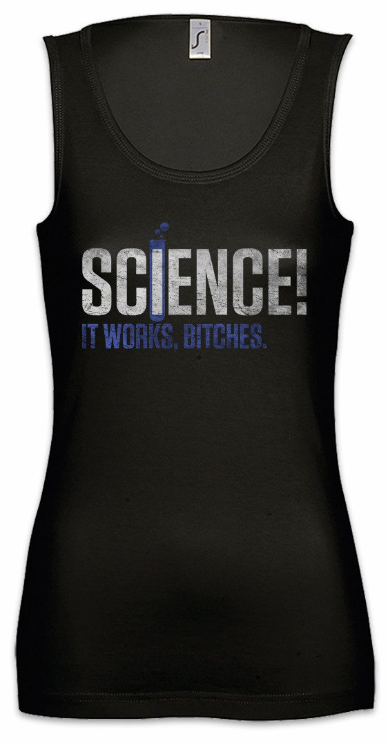 Tanktop Science It Works... Ärmelloses Damen T-Shirt Lehrer Fun Teacher