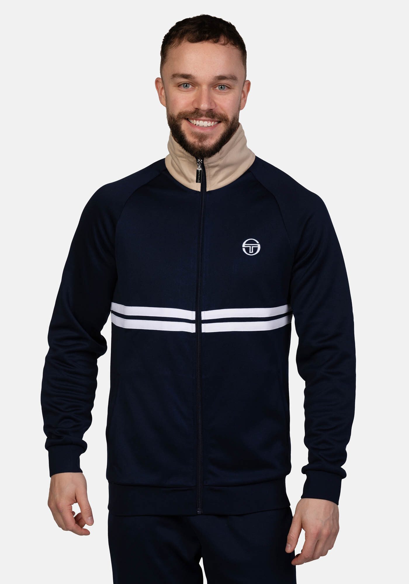 Sergio Tacchini Trainingsjacke DALLAS TRACK TOP Herren Trainingsjacke Herren, leichte Jacke, Retro, Sportjacke, Outdoor, Sale
