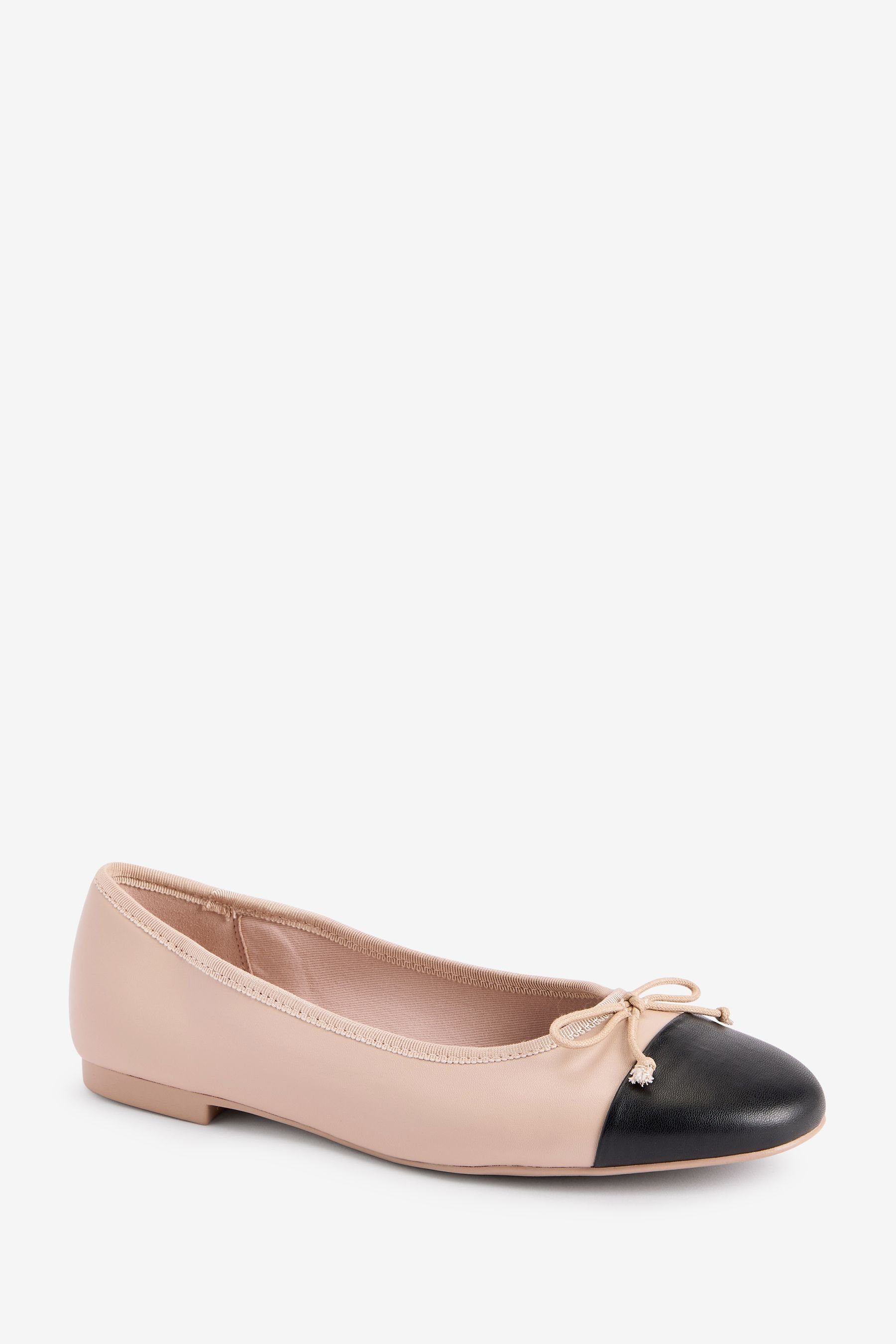 Next Forever Comfort® Ballerinas Ballerina Cream/Black (1-tlg) Nogat