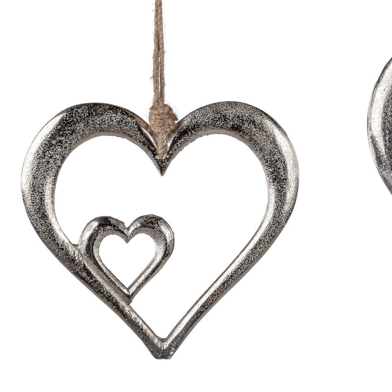 formano Dekohänger Hearts, Silber D:16cm Metall