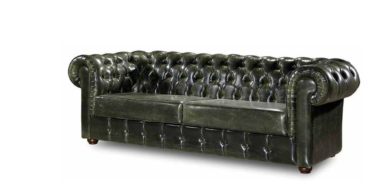 Xlmoebel Chesterfield-Sofa Dreisitzer Luxus Designer Sitzmöbel für das Wohnzimmer, 1 Teile, Made in Europa