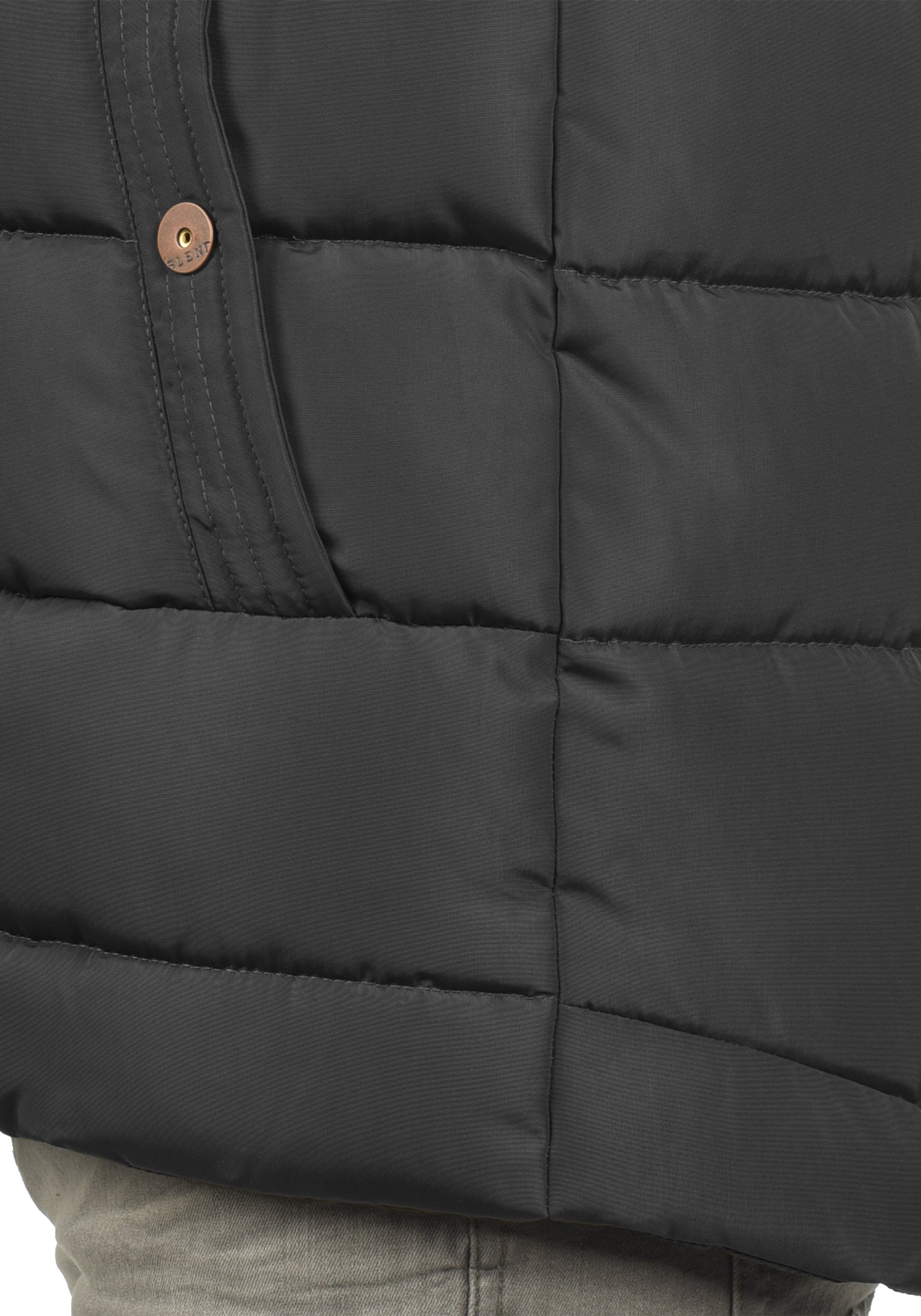 Blend Winterjacke BHFrederic (1-St) Warme Jacke mit abnehmbarer Kapuze