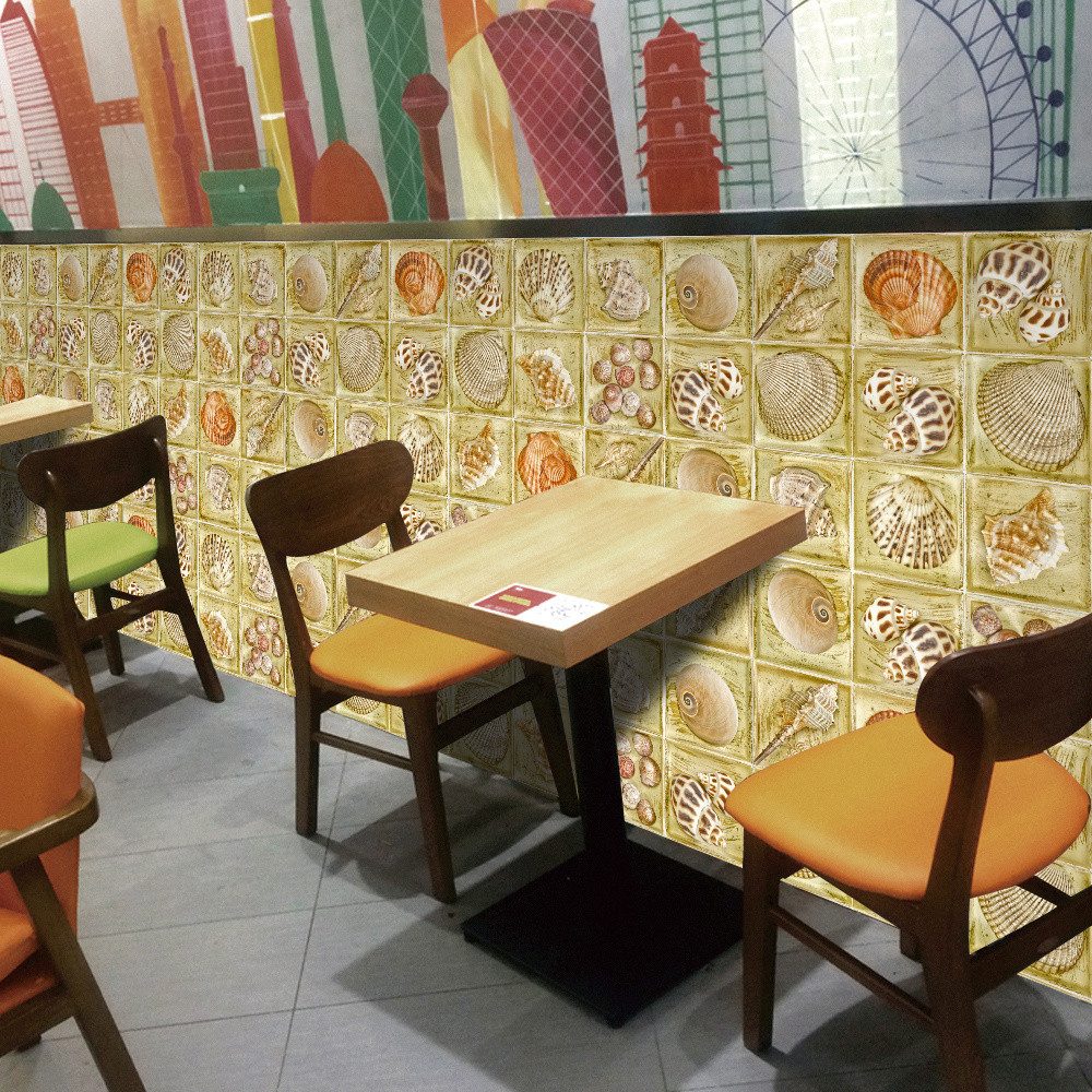 COOL-i ® Fliesenaufkleber 3D Klebefliesen 15x15cm 24 Stück,Botanische Malerei Fliesenaufkleber, PVC Wasserfest,Selbstklebend,Hitzebeständig,Starke Klebefähigkeit