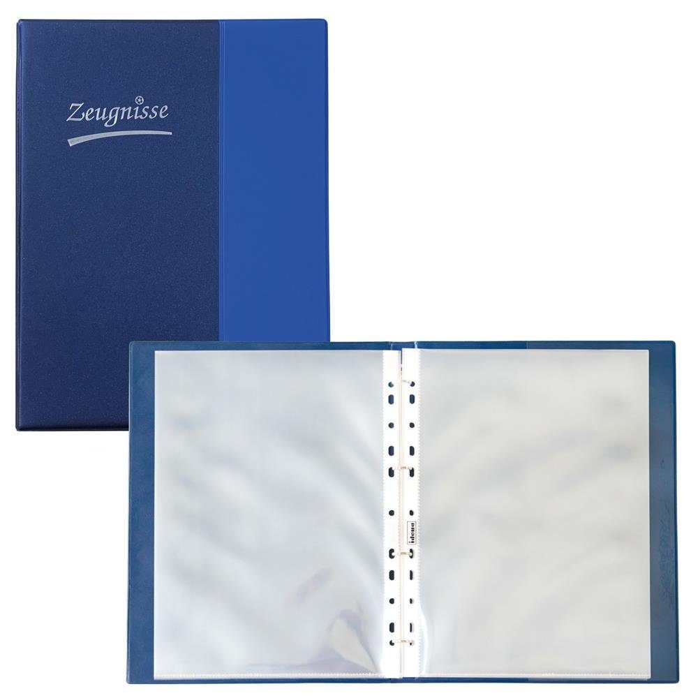 Idena Ringbuchmappe Zeugnismappe, DIN A4, Blau, günstig online kaufen