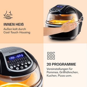 Klarstein Heißluftfritteuse VitAir Smart Heißluftfritteuse, 1400 W, Air Fryer Fritteuse ohne Öl Heizluftfritteuse Heißluftfritteusen