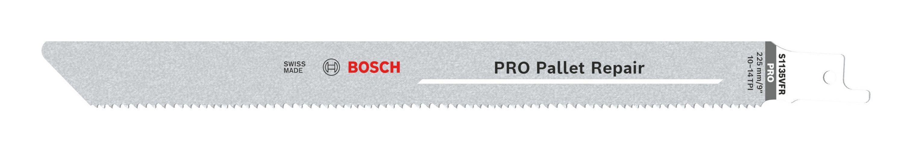 BOSCH Säbelsägeblatt Pro Pallet Repair (5 Stück), Pallet Repair S1135VFR, 1,25 x 19 x 225 mm - 5er Pack