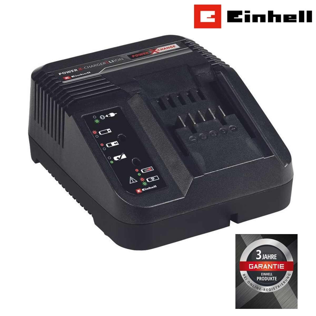 Einhell Akku-Bohrmaschine Einhell Schnell-Ladegerät, Ladestation für Akku Power X-Change Li-Ion