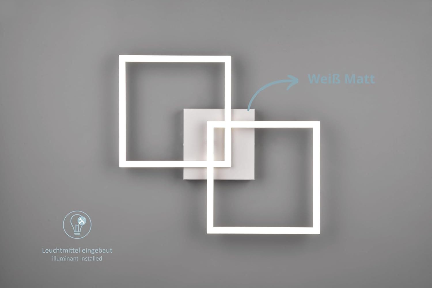 lightling LED Deckenleuchte Travis, LED fest integriert, Neutralweiß, schwe günstig online kaufen