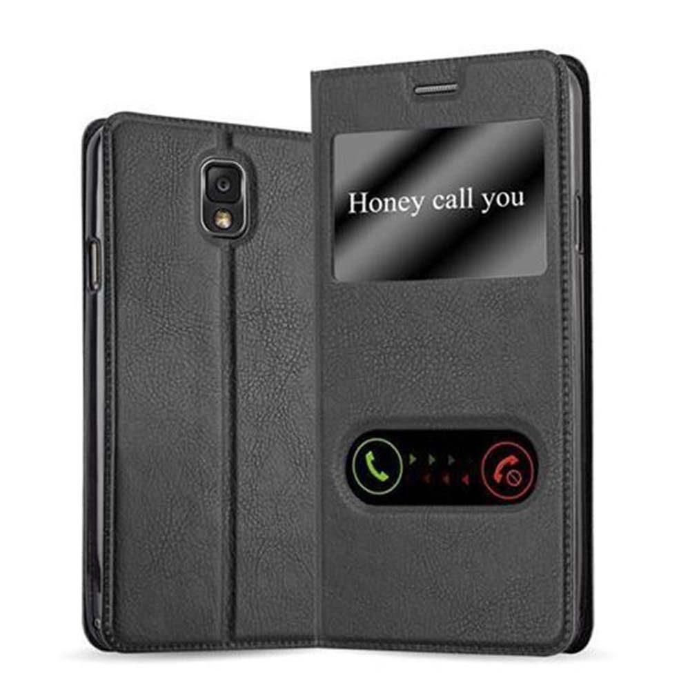 Cadorabo Handyhülle für Samsung Galaxy NOTE 3 Hülle Samsung Galaxy NOTE 3, Klappbare Handy Schutzhülle - Hülle - mit Standfunktion und Kartenfach