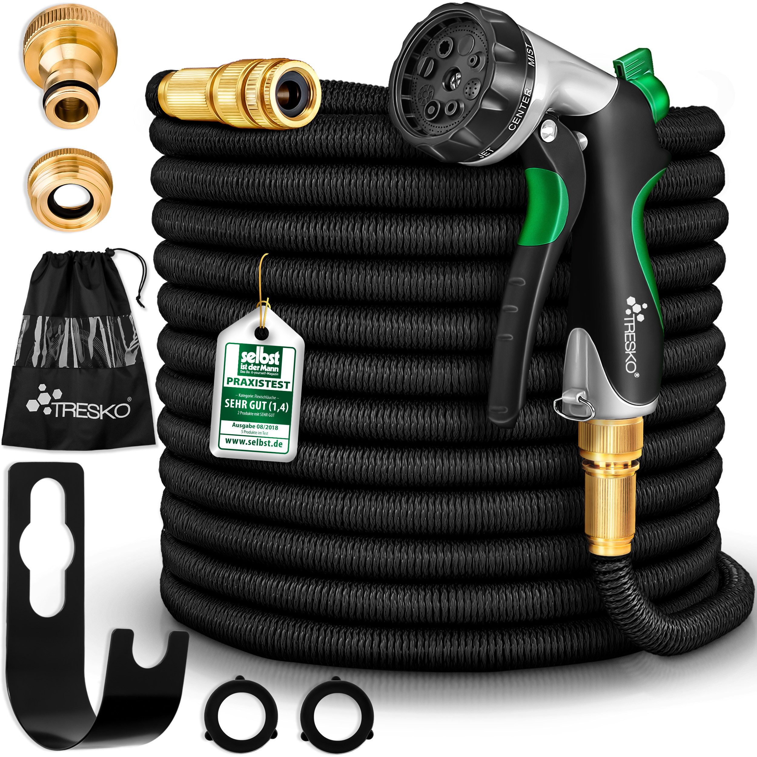 Gartenschlauch Flexibler Wasserschlauch mit 3-Fach Latexkern, flexischlauch