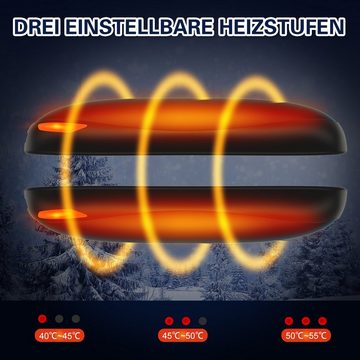 EXTSUD Handwärmer Elektrische Handwärmer, 2er 5000mAh USB Taschenwärmer, mit 3 Heizstufen Wiederaufladbare Handwärmer, zum Aufladen Tragbare Split-Handwarmer Powerbank, Wintergeschenk für Damen Indoor Outdoor