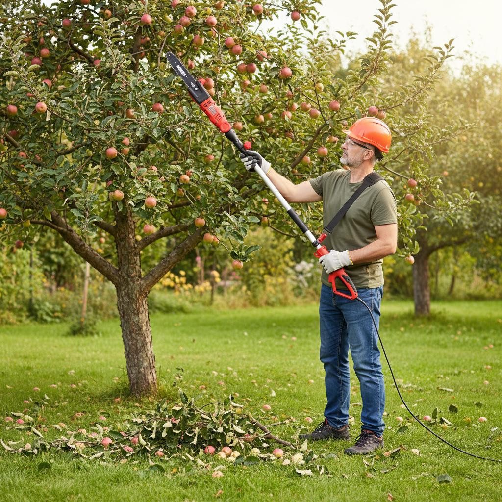 Hecht Hochentaster Elektro 971W inklusive Tragegurt Schwertschutz, bis 4,50 günstig online kaufen
