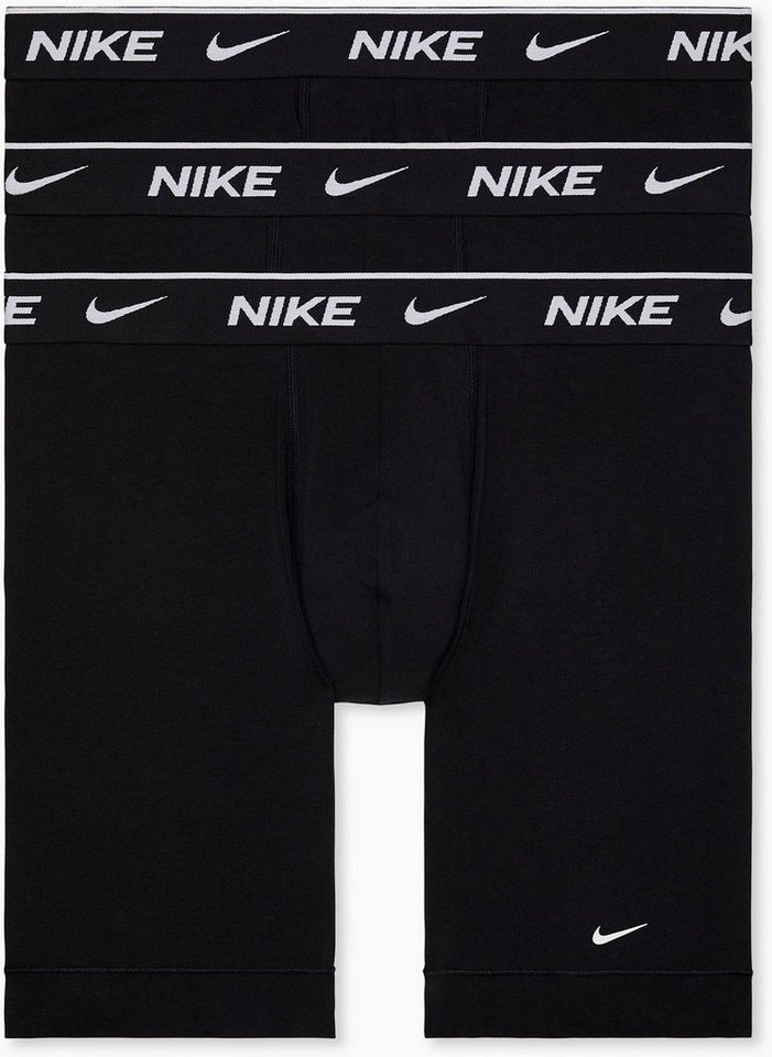 (Set, Stretch Boxer 3er-Pack) Cotton Essential NIKE 3-St., Dri-FIT Nike NIKE Logo-Schriftzug mit Underwear