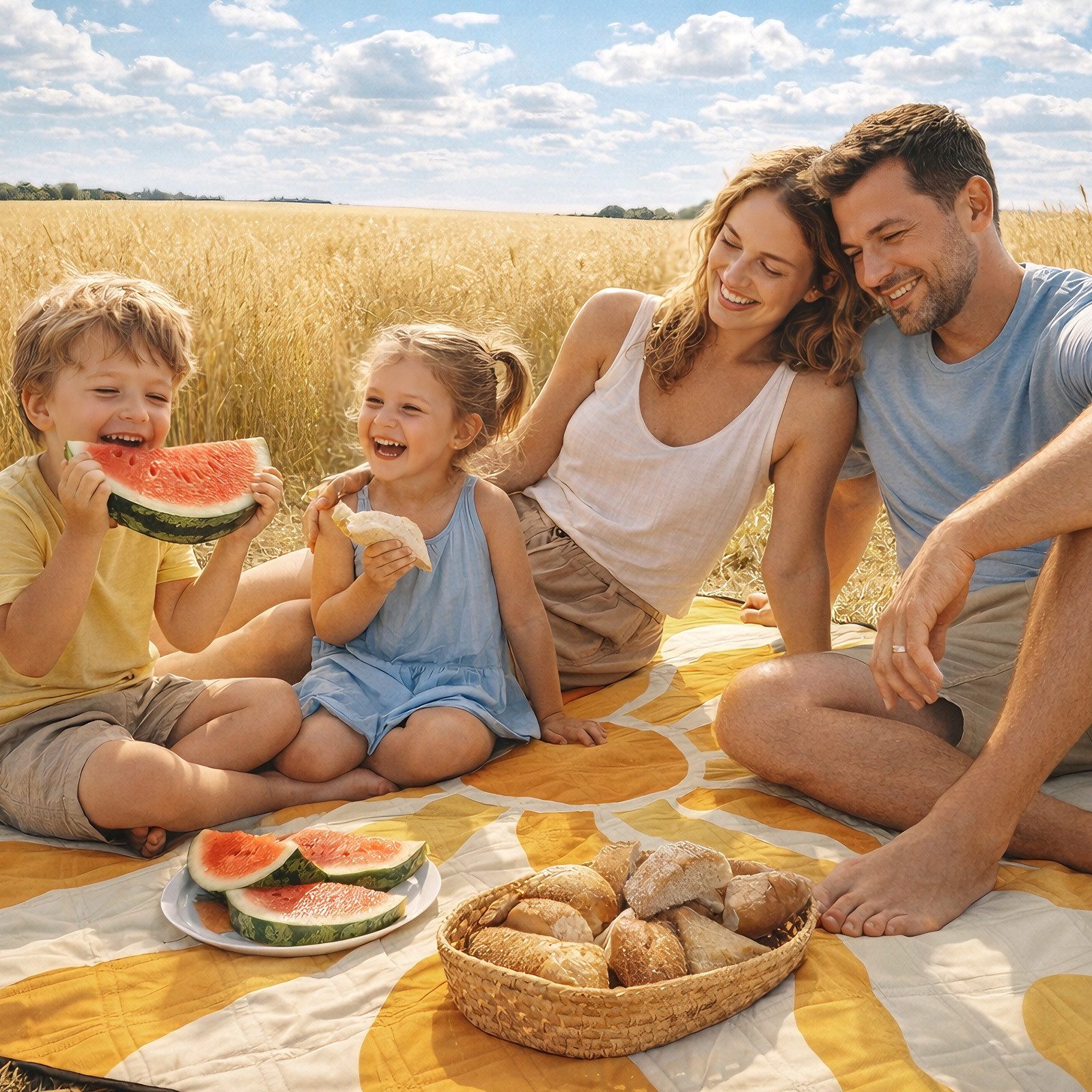 Picknickdecke Picknickdecke Wasserdicht Campingdecke 200x200 cm, Sekey, 3-Schicht mit PEVA Unterseite, für 4–6 Personen, für Strand & Camping