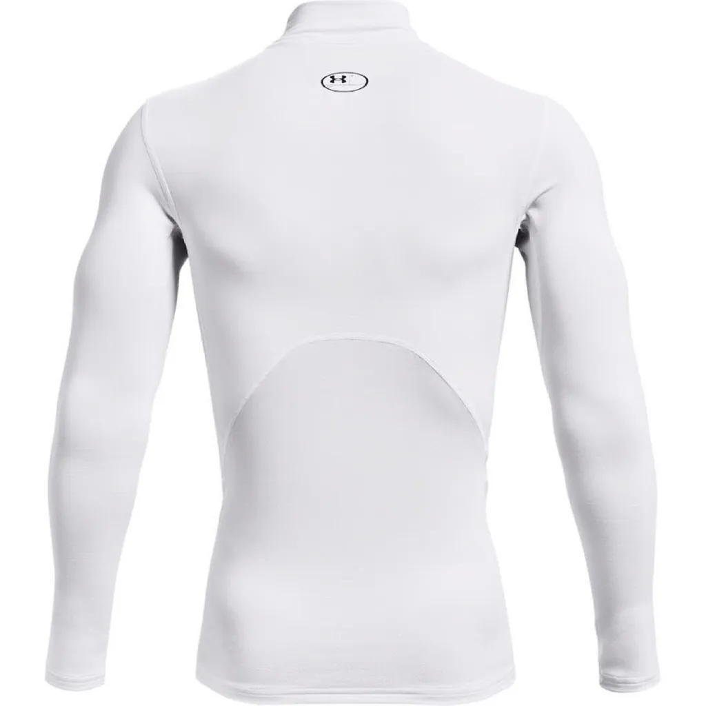 Armour Mock Compression Funktionsshirt Weiß ColdGear® Armour® LS Under Men's