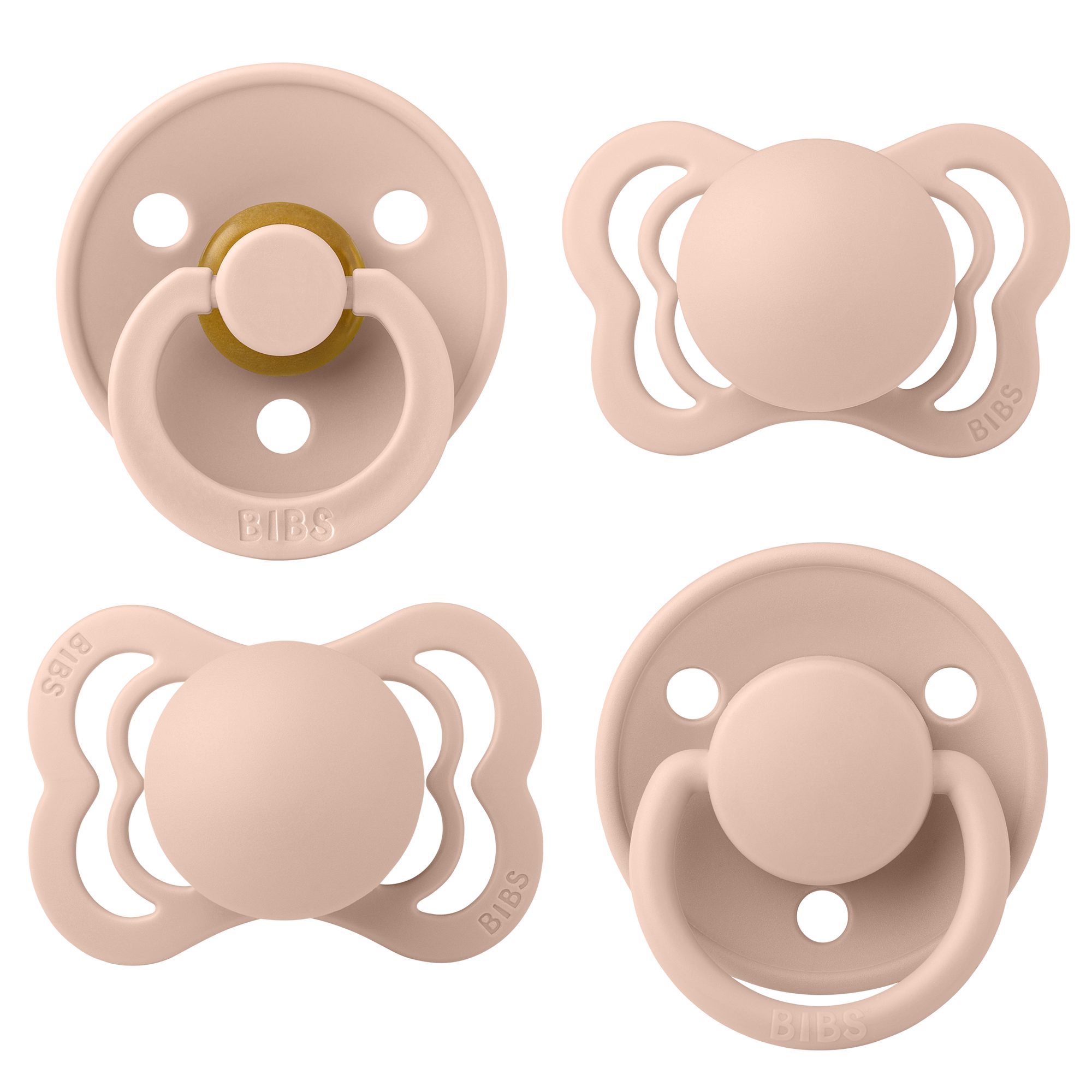 BIBS Schnuller TryIt 4er Probierpackung Blush Rosa