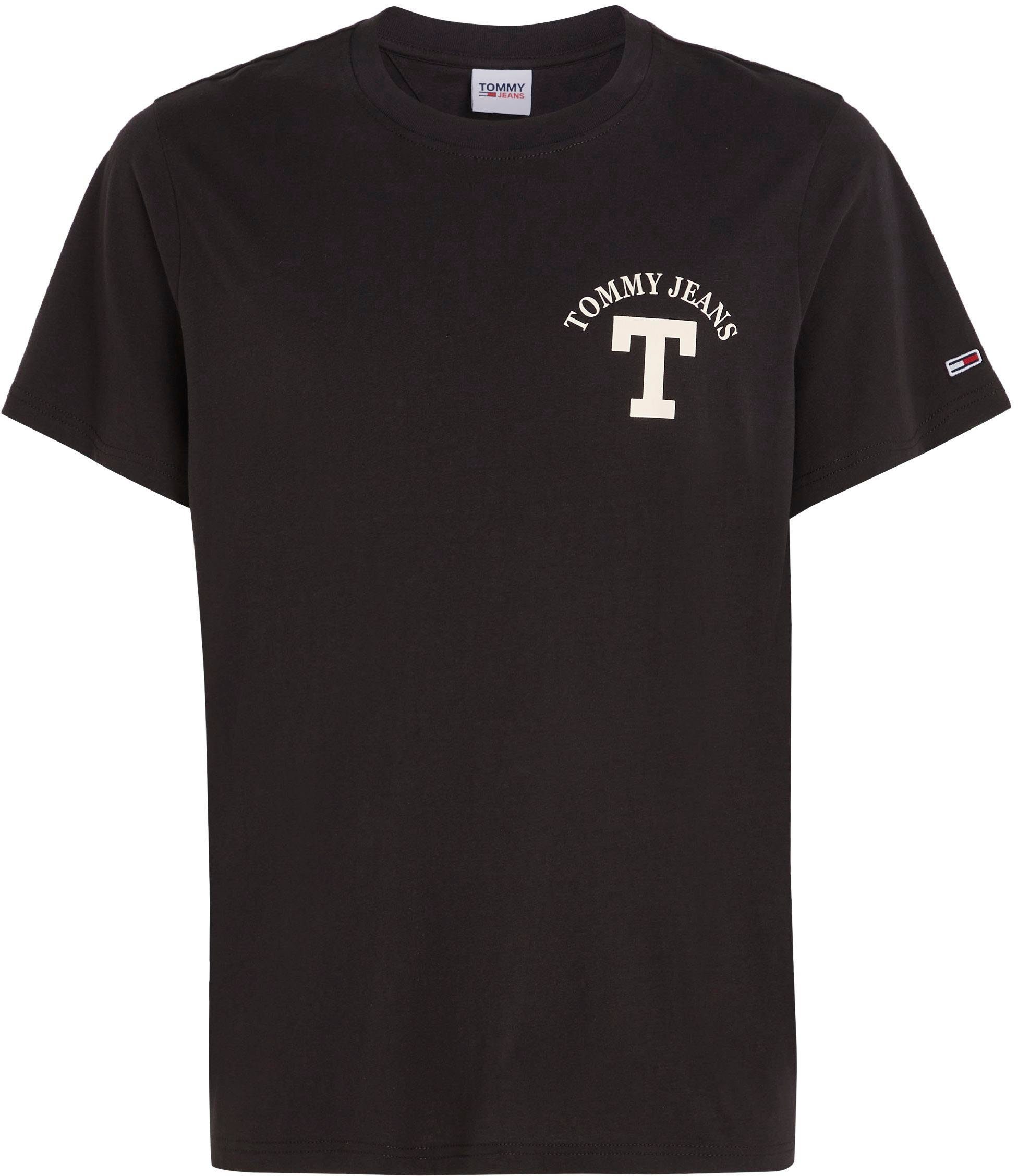 TEE REG CURVED Black Tommy T-Shirt Jeans TJM LETTERMAN