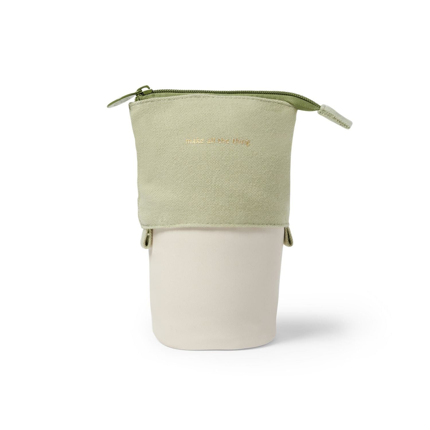 Briefpapier Stiftemäppchen Baumwolle & recycled PET, 13x7,5x12 (bis 18cm), beige