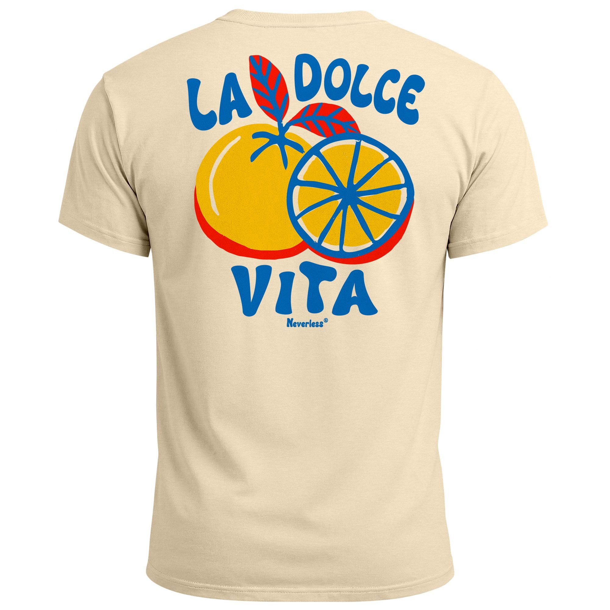 Neverless Print-Shirt Herren T-Shirt La Dolce Vita, Sommer Grafikshirt mit günstig online kaufen