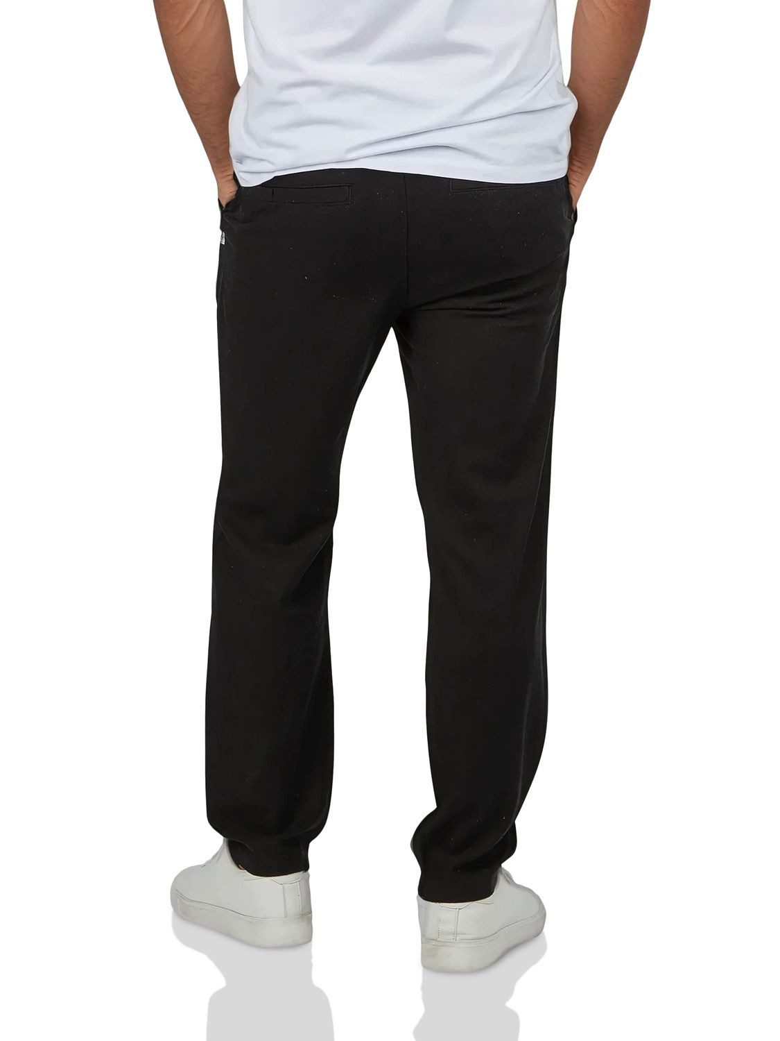 DENIMFY Chinohose Herren Freizeithose DFDylan Regular Fit Leinenhose mit Zugbandverschluss