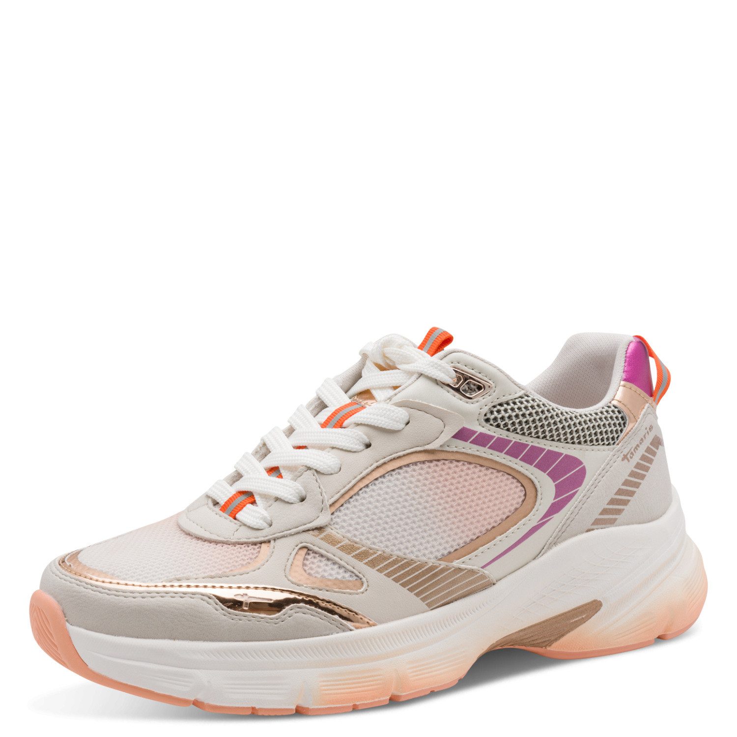 Tamaris Plateausneaker, Freizeitschuh, Halbschuh, Schnürschuh in farbenfrohen Design