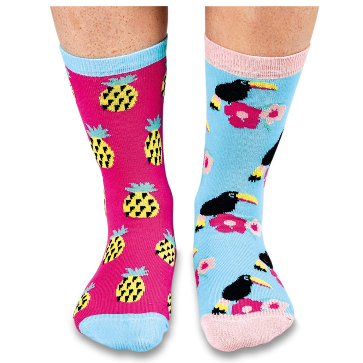 United Oddsocks Freizeitsocken Verrückte Socken Oddsocks Tropicool für Frauen im 6er Set