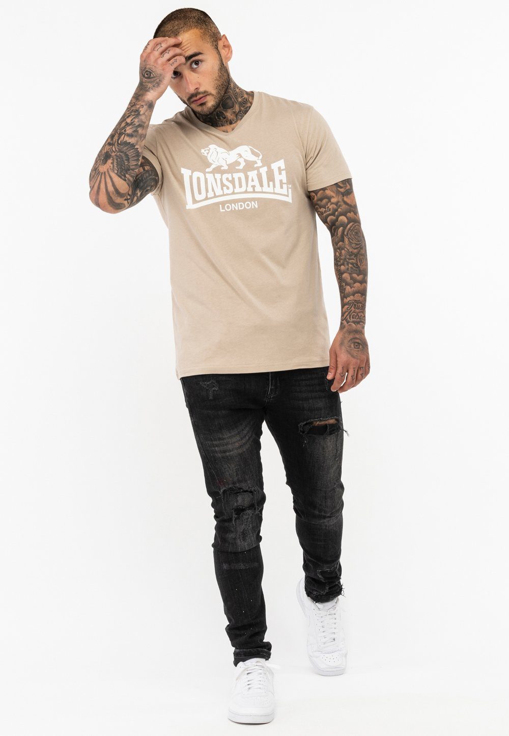 ERNEY Sand/White ST. Lonsdale T-Shirt