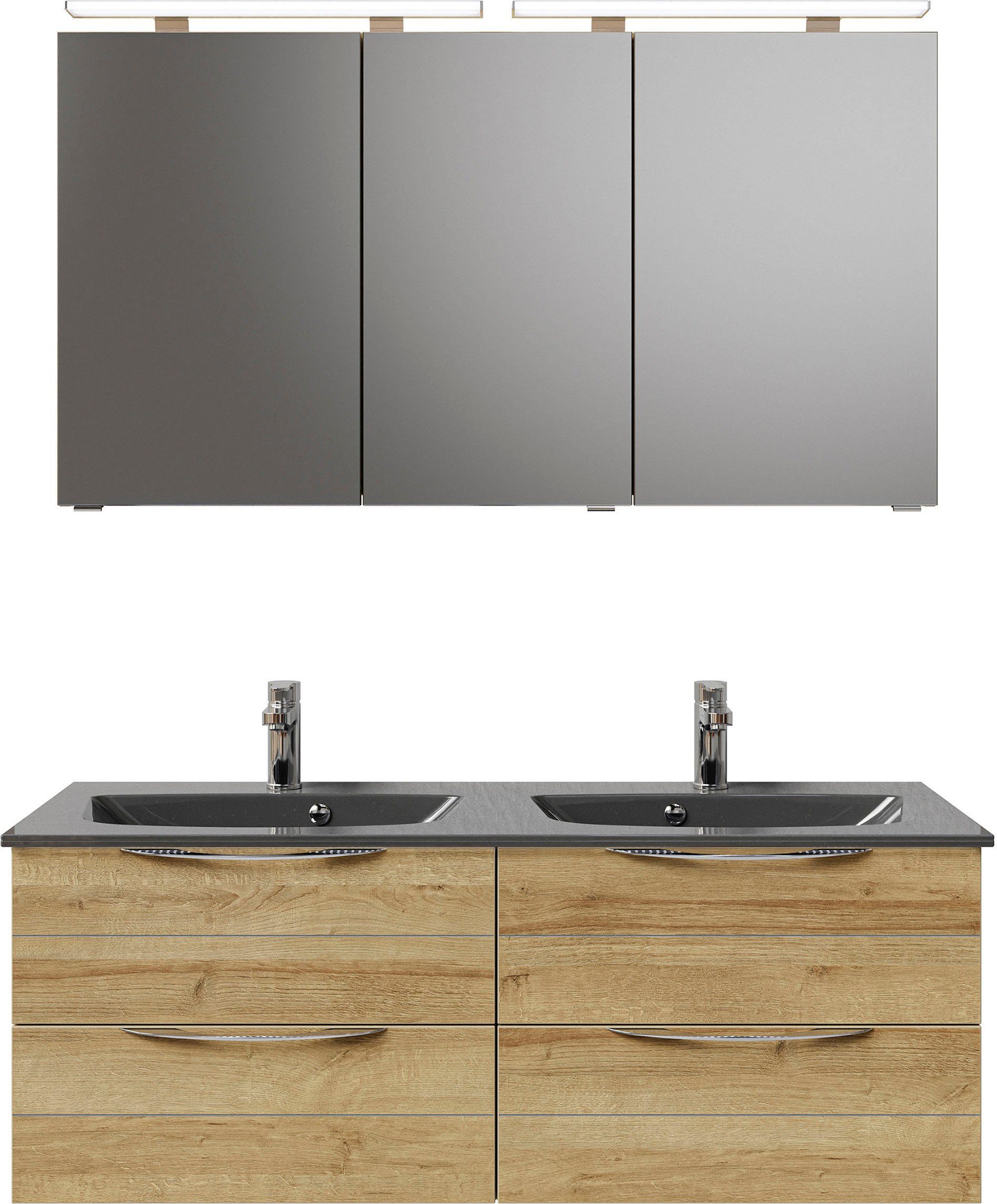 Saphir Badmöbel-Set Serie 6025 2-teilig Mineralmarmor-Waschtisch günstig online kaufen
