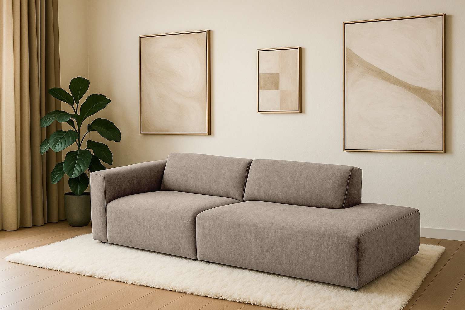 Home affaire 2-Sitzer "Noord mit Kedernaht, Breite 227 cm" Cord, Struktur, günstig online kaufen