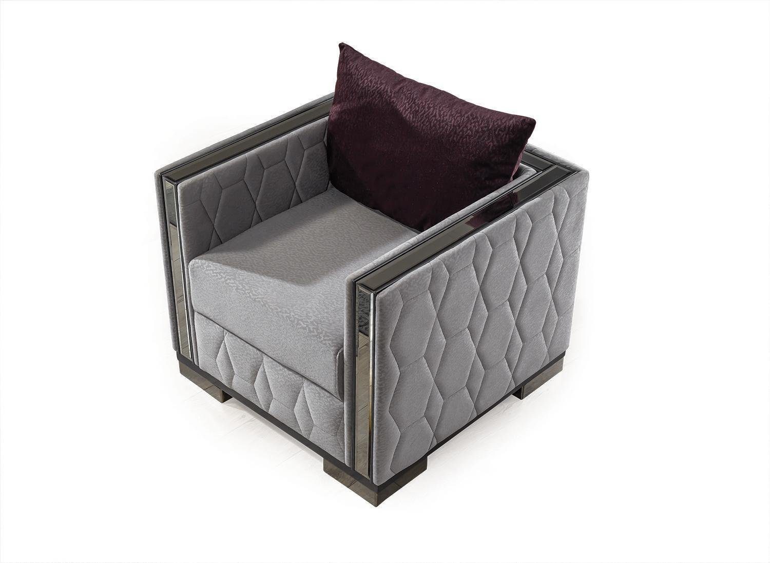 Xlmoebel Sessel Relaxstuhl aus Holz mit zeitlosem Design für modernes Wohnen (1-St., Sessel), Hergestellt in Europa