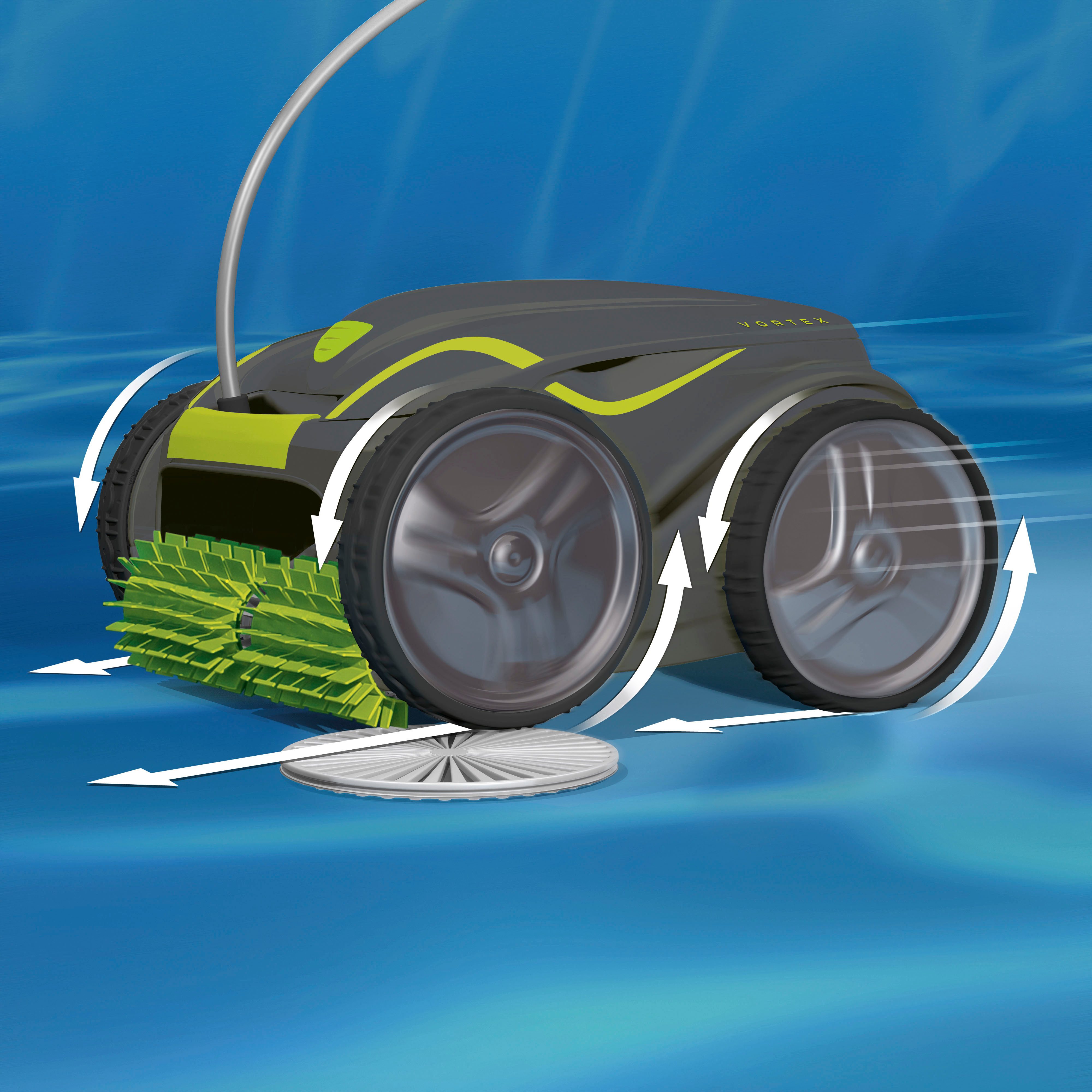 ZODIAC® Poolroboter, (Set), Leistungsstarker Elektrischer Poolreiniger mit Allrad-antrieb