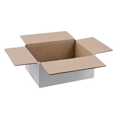 Nestler Versandkarton 20 Versandkartons 1-wellig 22,5x16x10,2cm weiß
