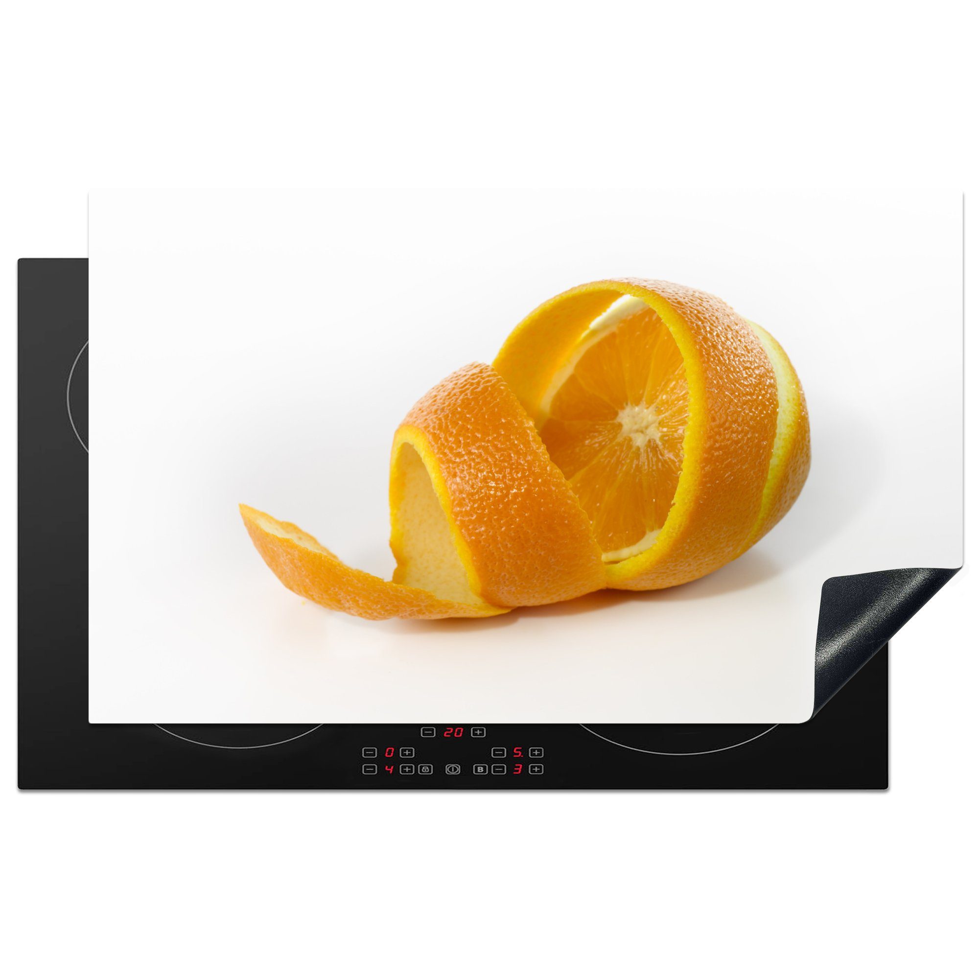 MuchoWow Herdblende-/Abdeckplatte Obst - Orange, für (1 85x52 küche, Ceranfeldabdeckung die Induktionsmatte tlg), cm, Vinyl