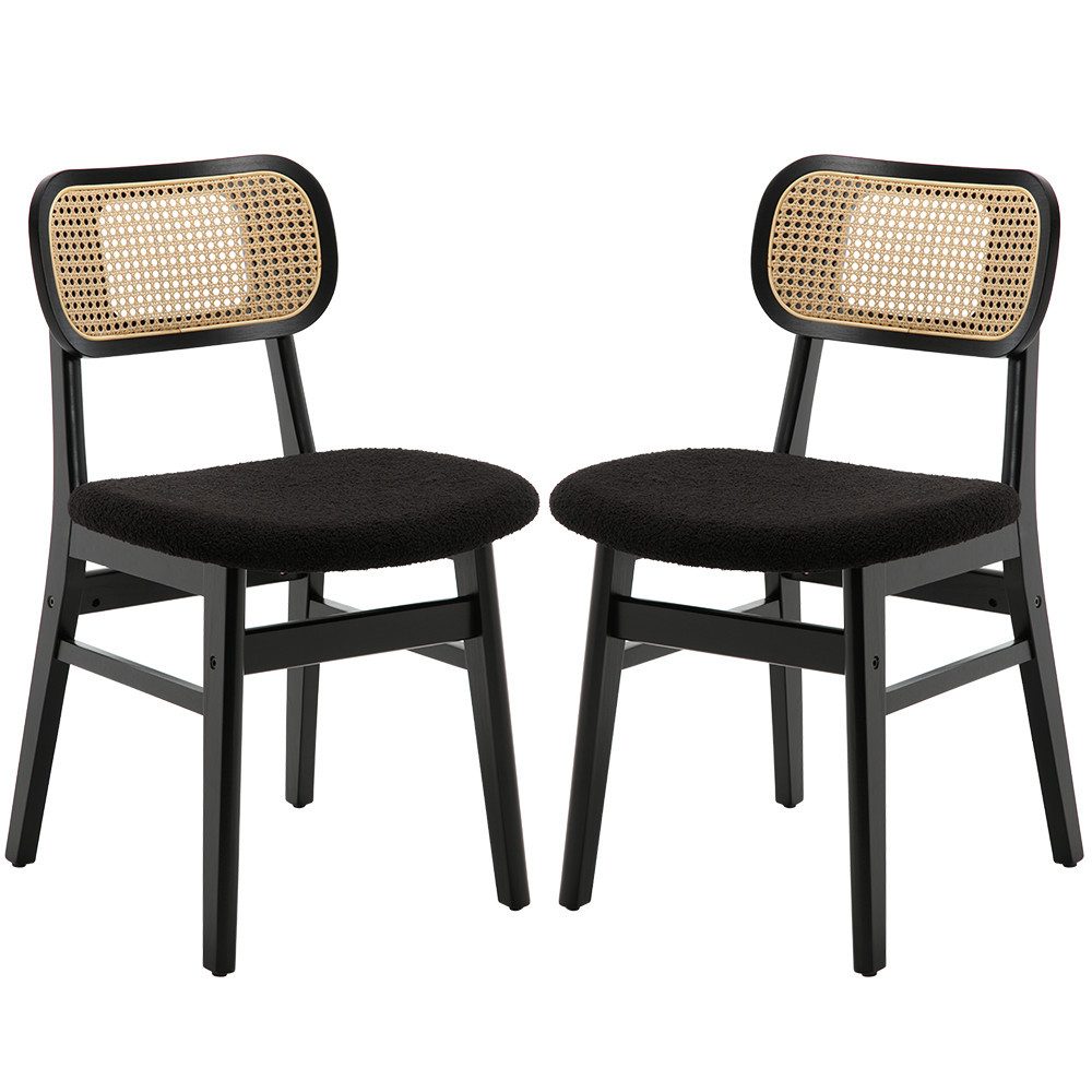 WAHSON OFFICE CHAIRS Esszimmerstuhl Rattansessel 2/4er Set, Küchenstuhl günstig online kaufen