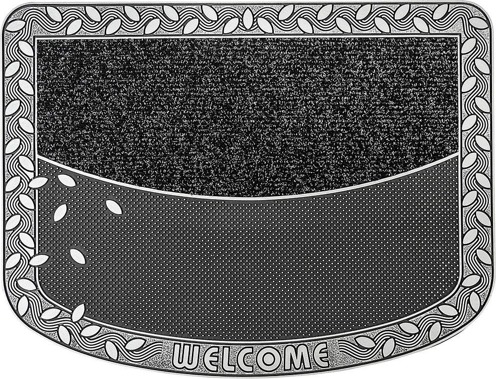 Home2Fashion Fußmatte TC Clean Leaves, rechteckig, Höhe: 8 mm, Schmutzfangmatte, mit Spruch, robust, In- und Outdoor geeignet