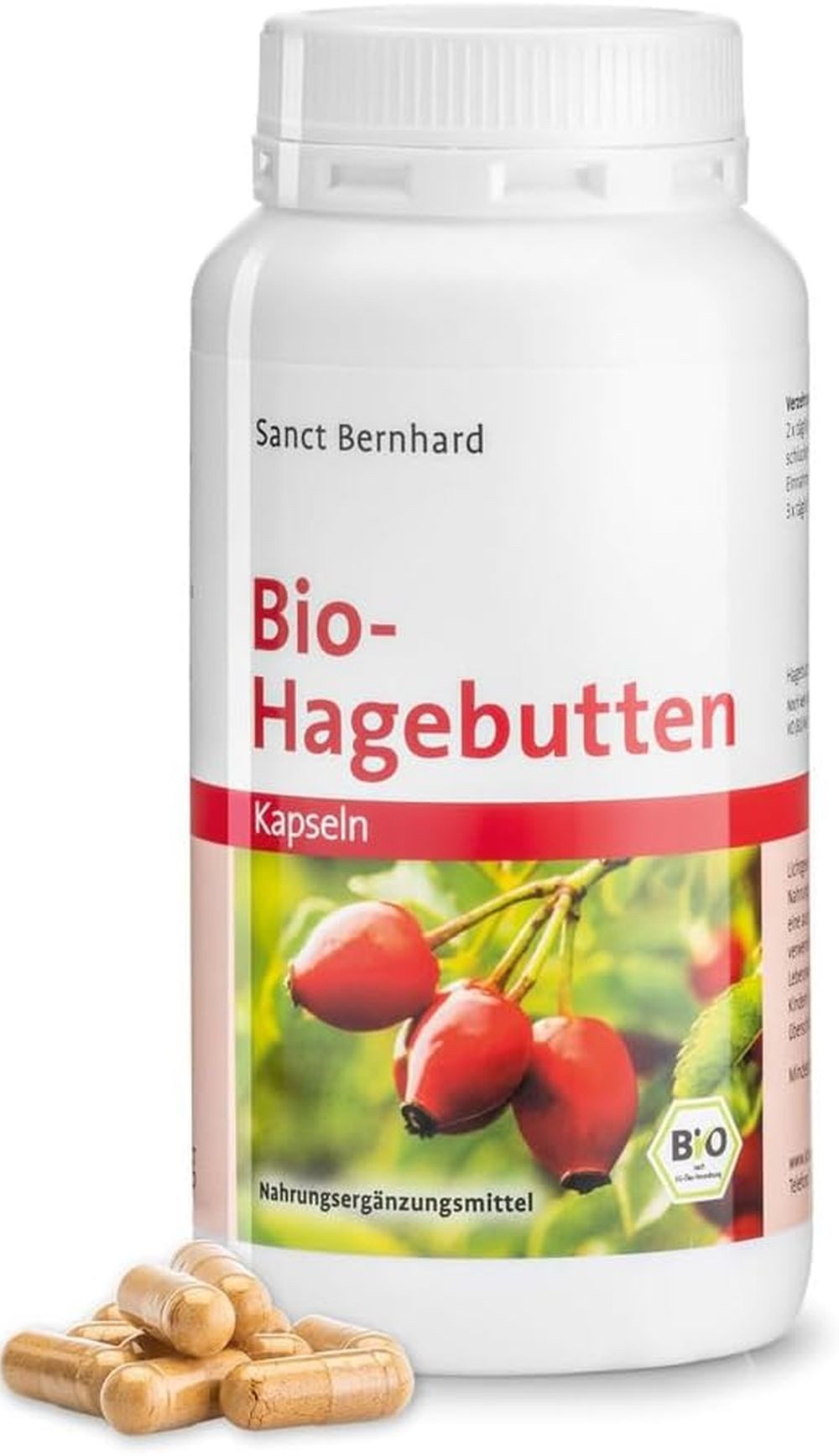 Sanct Bernhard Sanct Bernhard Bio-Hagebutten – 240 Kap. Kapseln