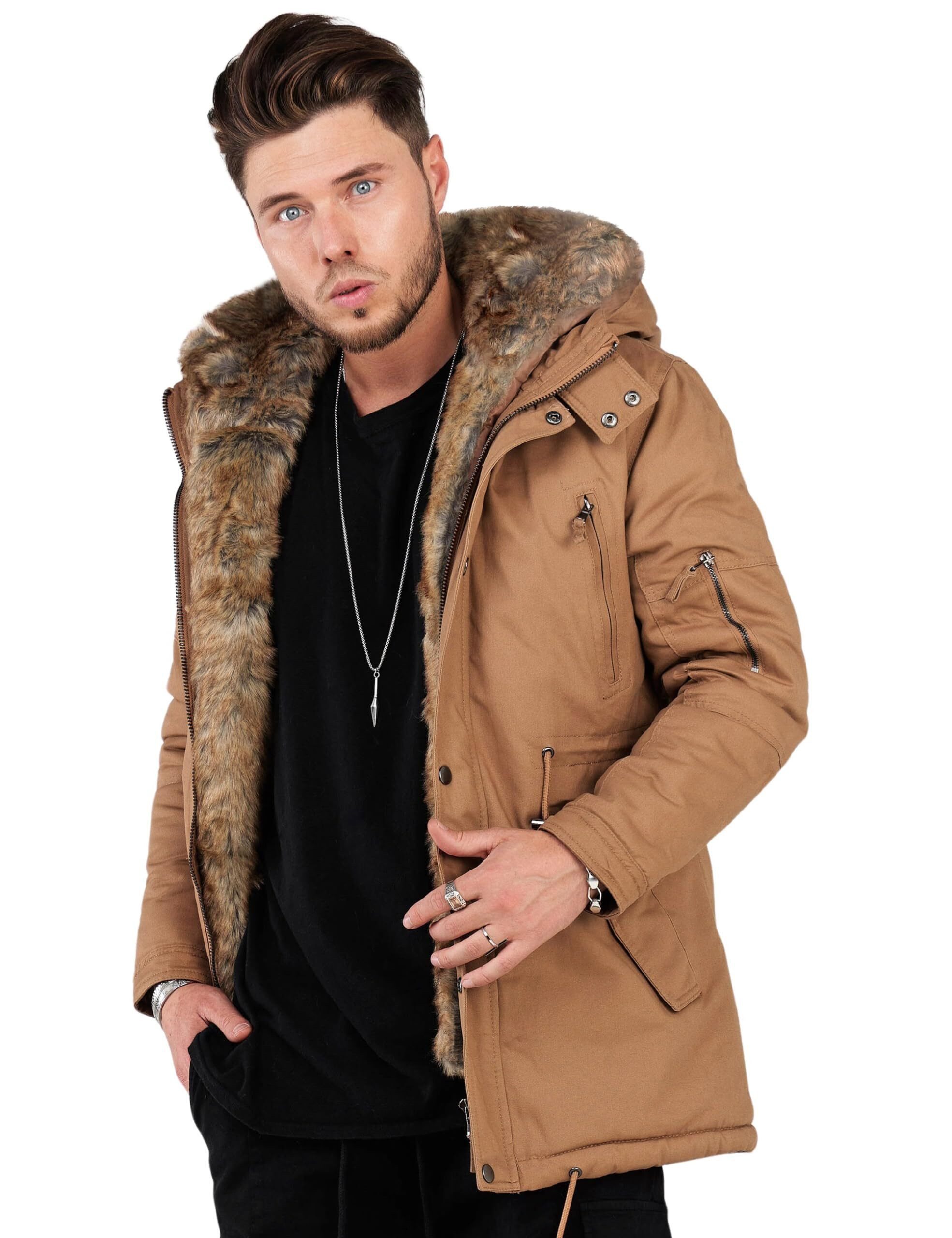 SOULSTAR Parka MJDAKOTA Herren Winterjacke Wintermantel Steppjacke mit Kapu günstig online kaufen