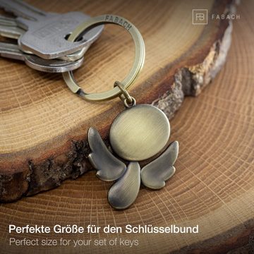 FABACH Schlüsselanhänger Schutzengel Furfur - Engel Anhänger Metall - Glücksbringer Geschenk