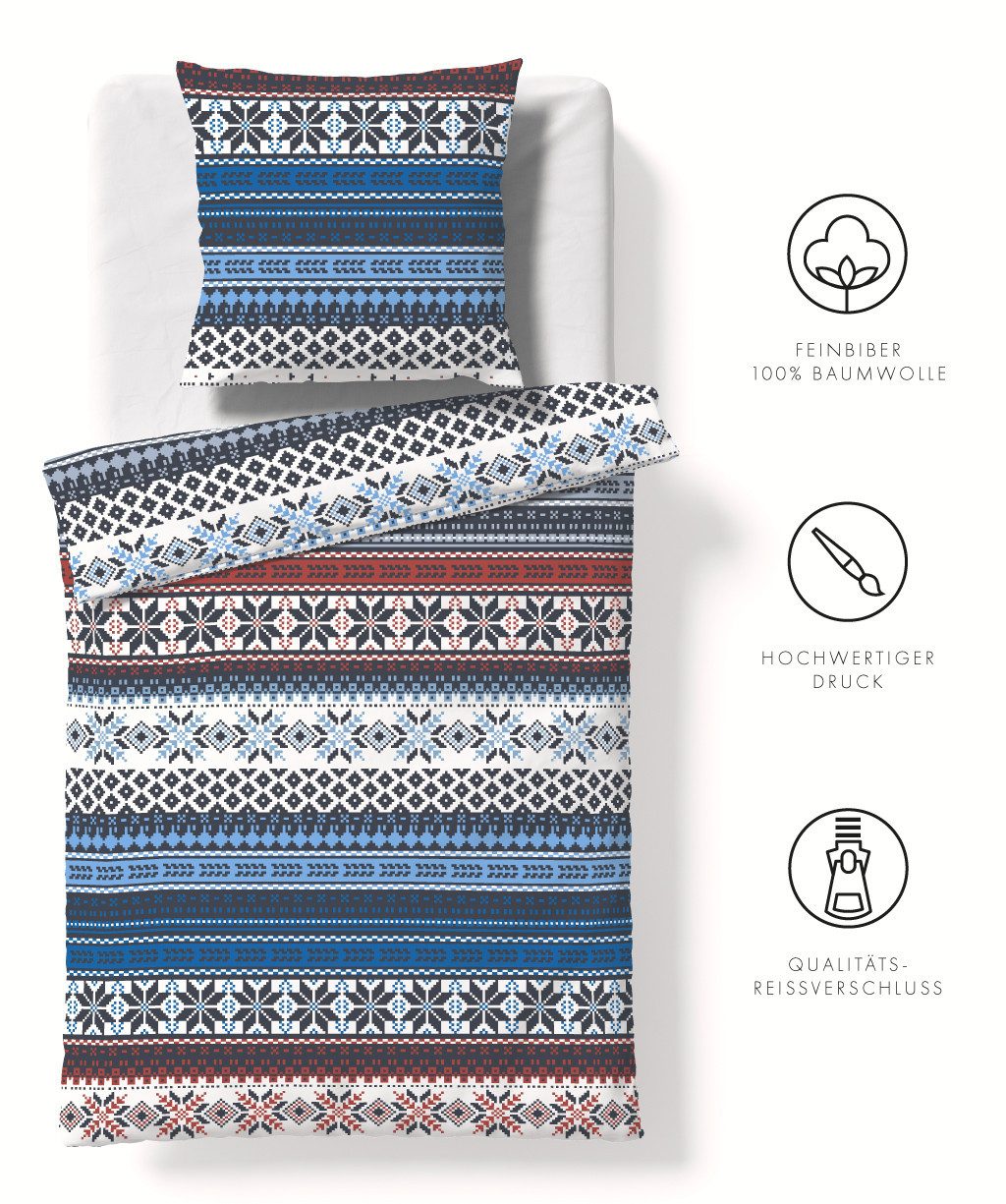 fleuresse Bettwäsche Aspen, Feinbiber, 2 teilig, günstig online kaufen