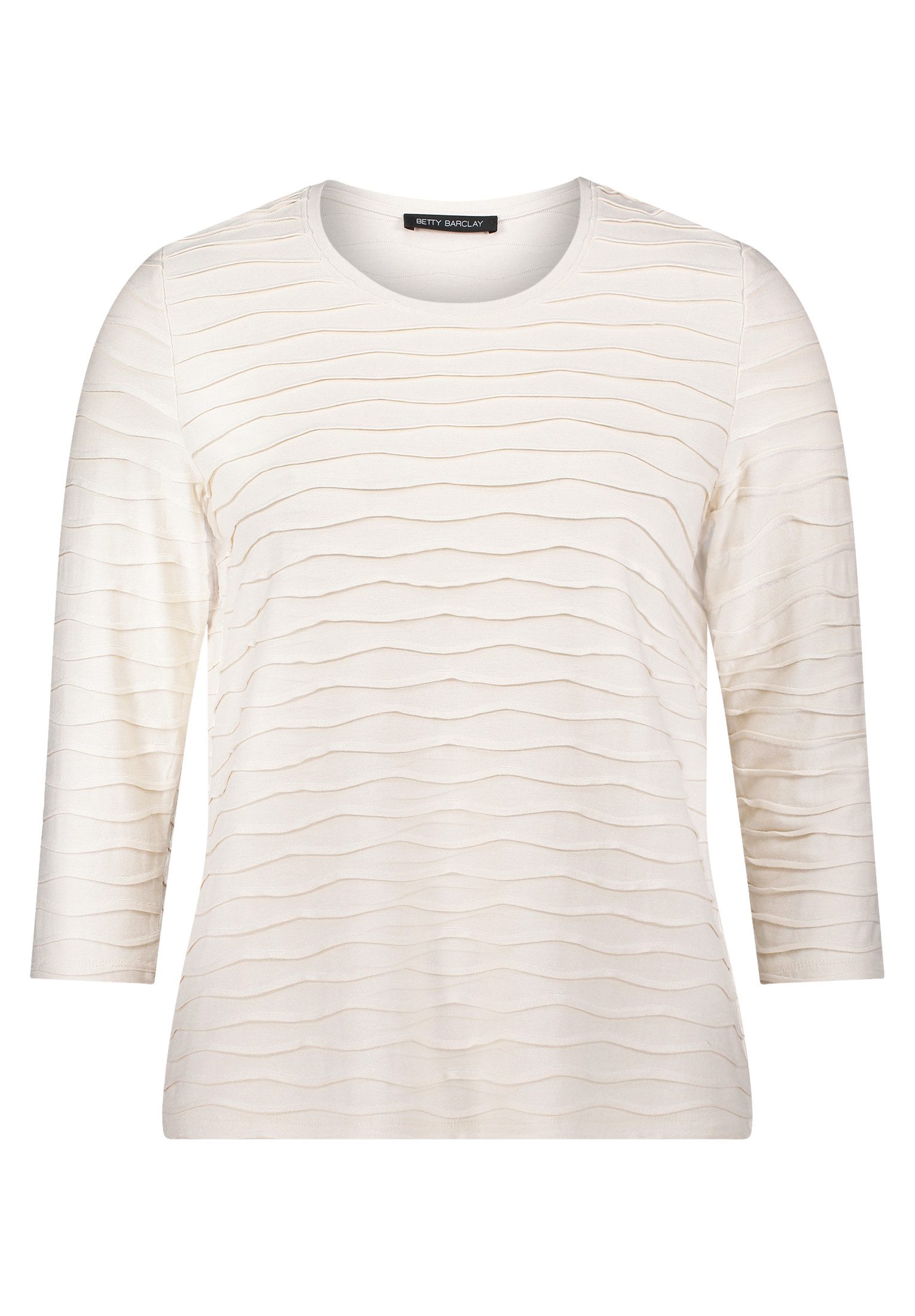 Betty Barclay 3/4-Arm-Shirt Damen Basic Shirt mit Wellenstruktur (1-tlg) günstig online kaufen