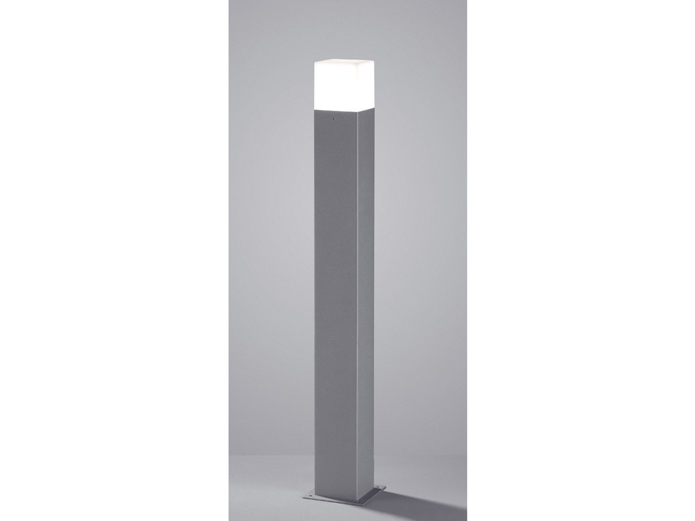 LED LED Titanfarben LED wechselbar, Pollerleuchte, Höhe IP 44 80cm Pollerleuchte HUDSON TRIO