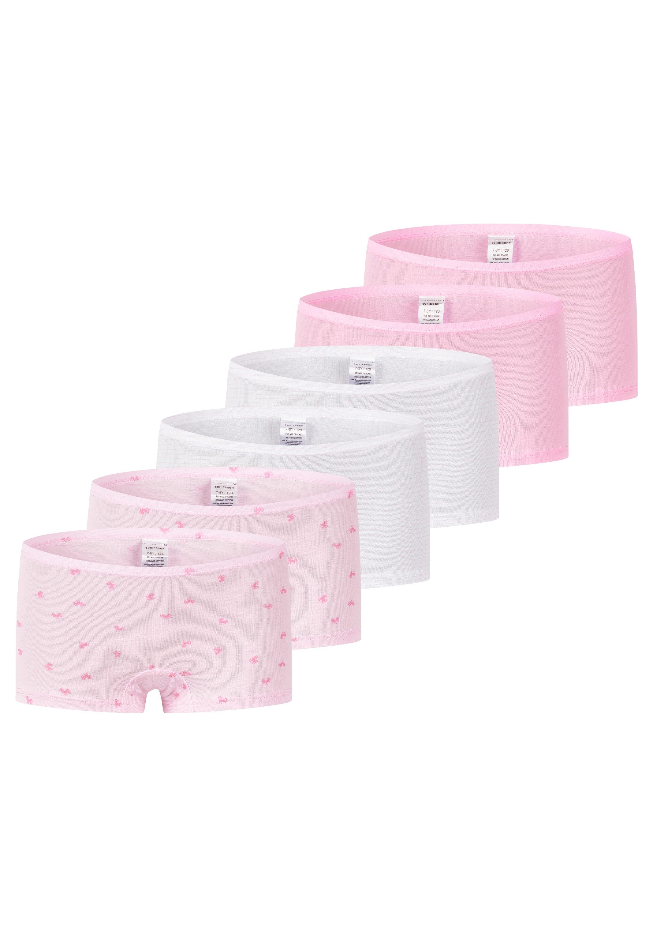 Panty 6er Pack Kids Girls 95/5 Organic Cotton