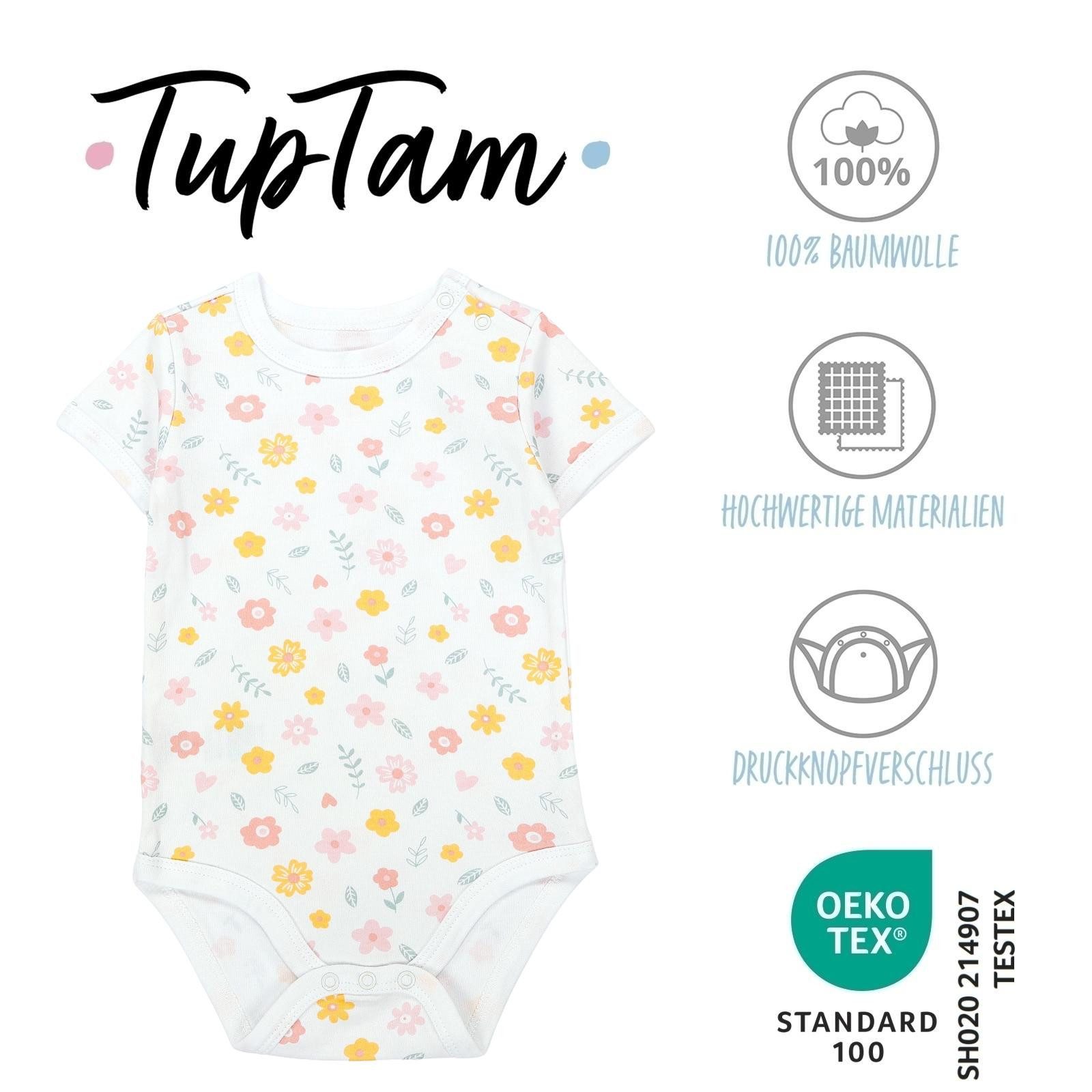 TupTam Kurzarmbody TupTam Unisex Baby Kurzarm Body mit Aufdruck Spruch 5er Pack