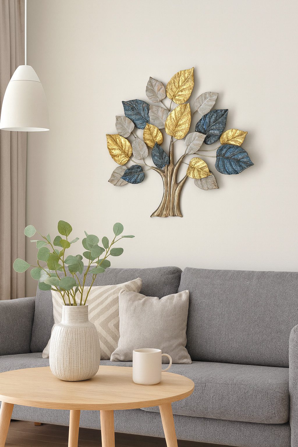moebel-direkt-online Wanddekoobjekt Wanddekoration "Baum" aus Metall