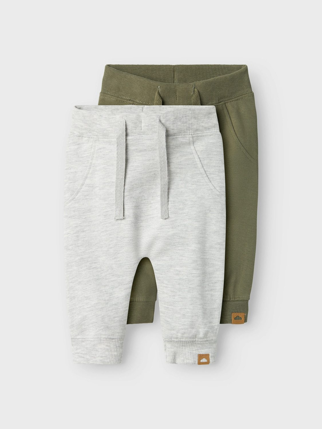 Name It Sweathose NBNTAKKI mit verstellbarem Bund und bequemer Form (Packung, 2-tlg) meliert, regular fit, Baumwollmix, Sweatware