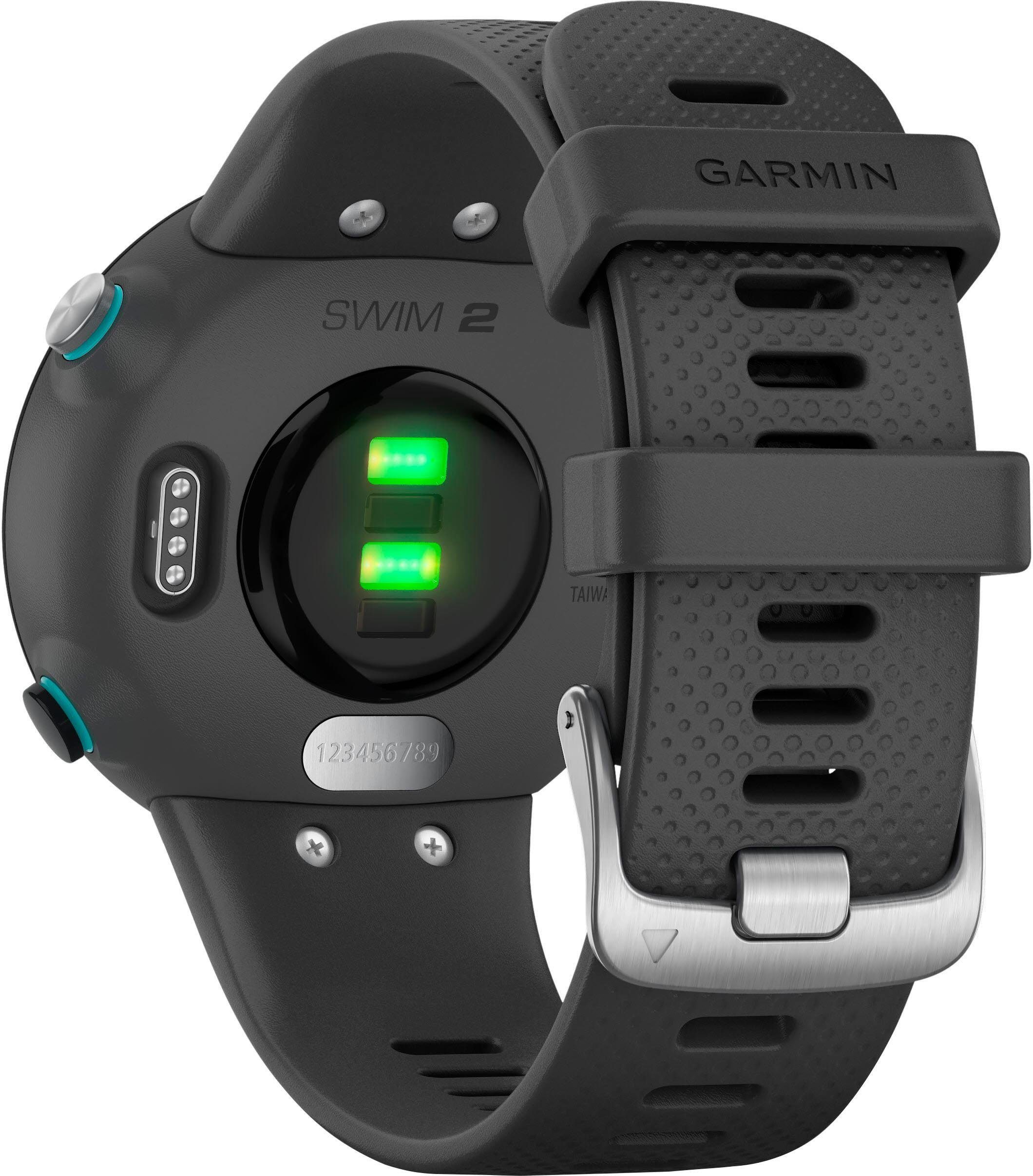 Garmin Swim2 Smartwatch grau 20 Zoll) Silikon-Armband mm cm/1,04 mit (2,63