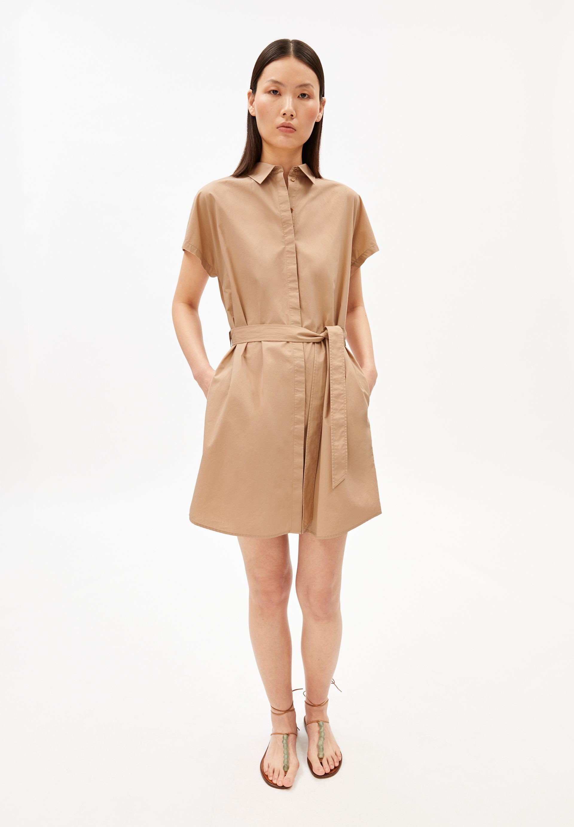 Armedangels Jerseykleid LARISAANA MINI Kleid aus 100% Bio-Baumwolle (Relaxed Fit) Kleid aus 100% Bio-Baumwolle