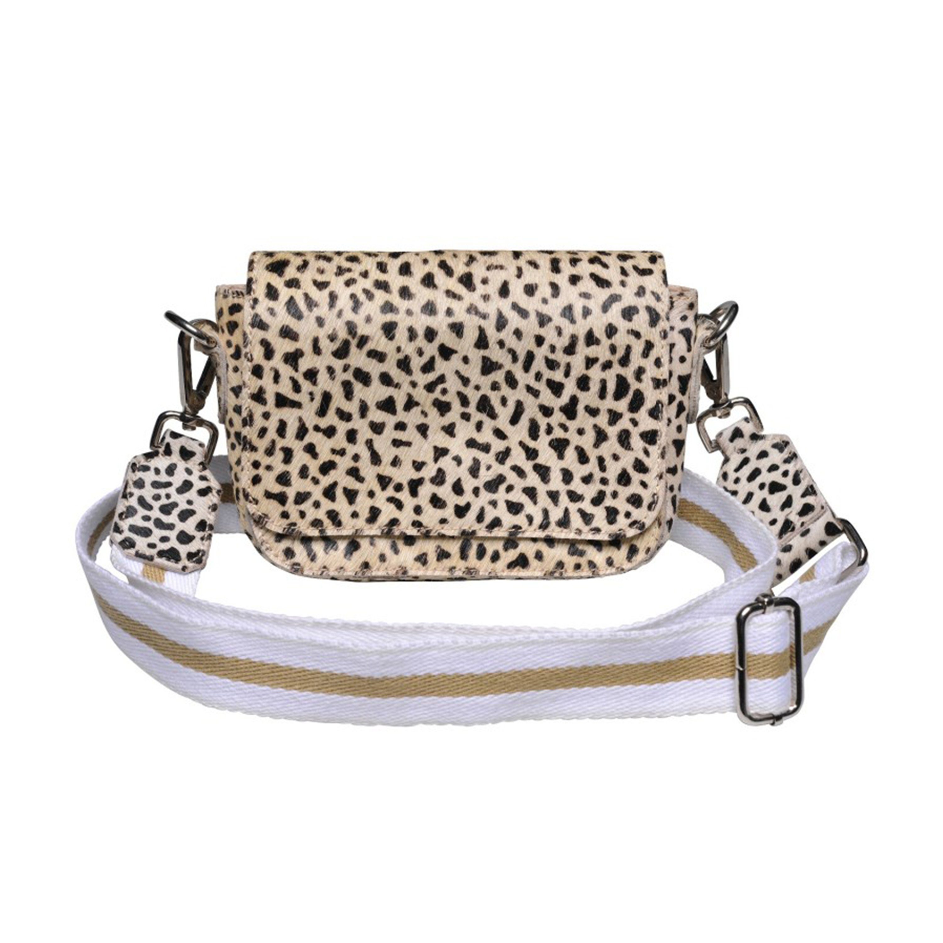 NICOLE PIETAG Umhängetasche »PIETAG Boxy Bag Handtasche Umhängetasche LEO  Animalprint, Schultergurt beige-weiss, Leder« online kaufen | OTTO