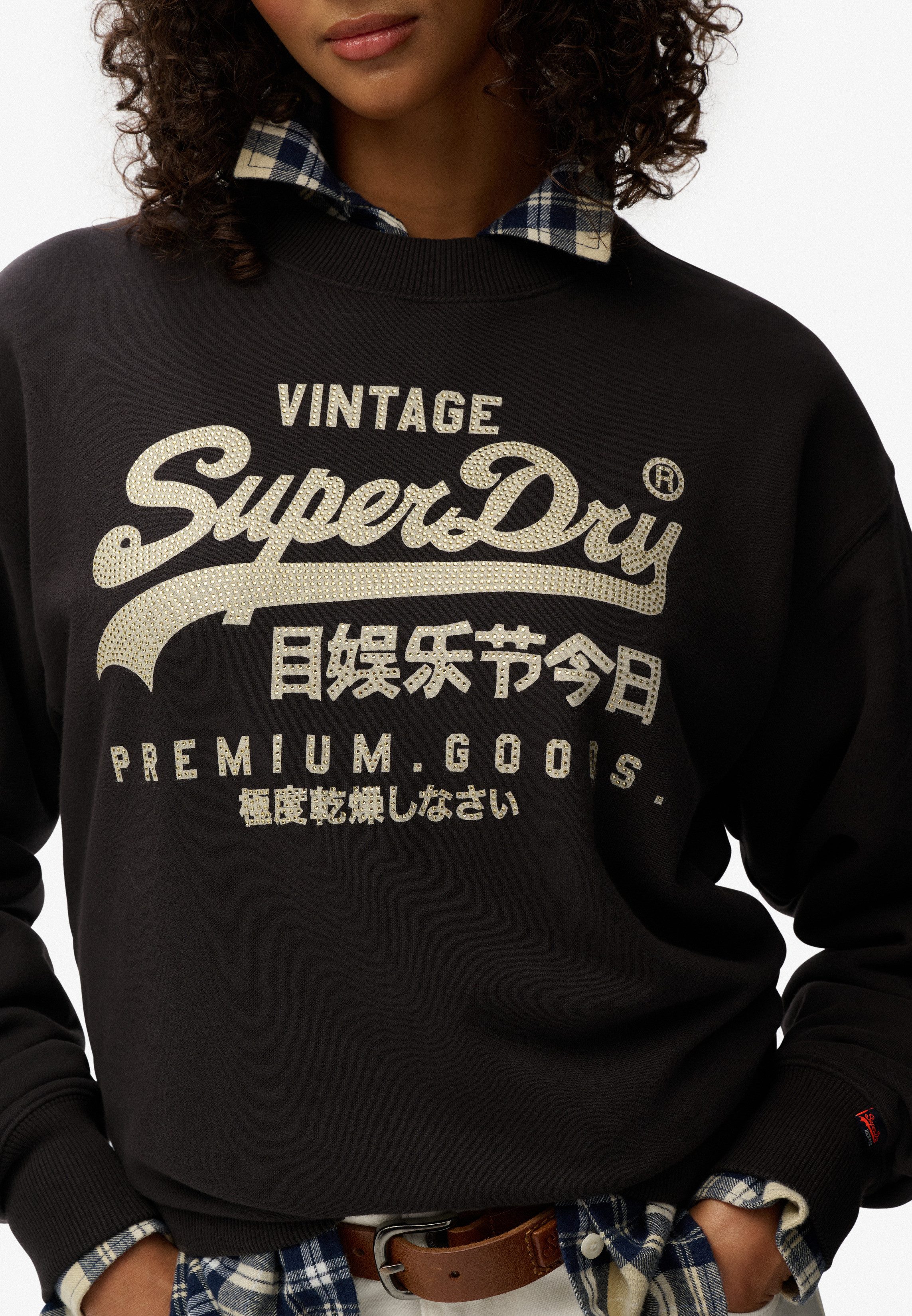 Superdry Sweatshirt EMBELLISHED VL LOOSE CREW – Bild 4 von 5